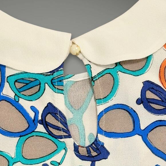 Kate Spade Girls 5/6 New York Sunnies Sunglasses Peter Pan Collar Shift Dress XS - Picture 4 of 4